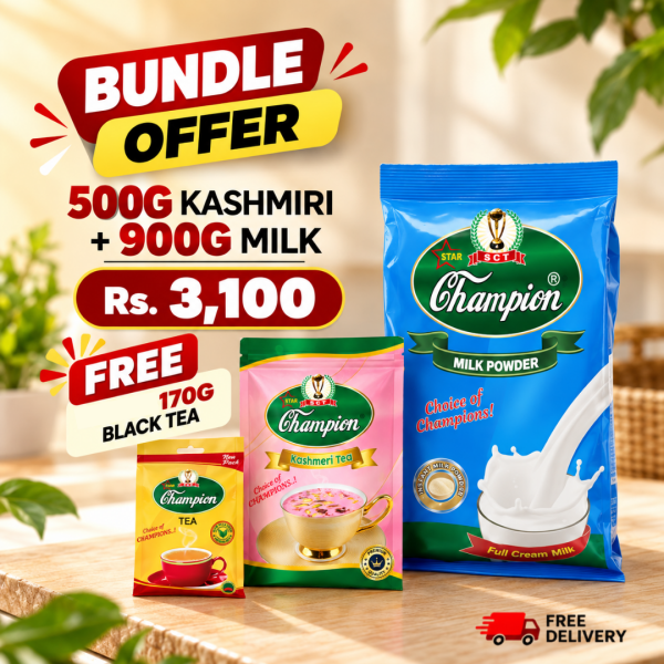Kashmiri Tea 500G + Milk Powder 900G Bundle Offer